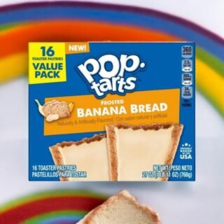 Galletas Pop Tarts Sabor a Platano y Canela 16 Piezas