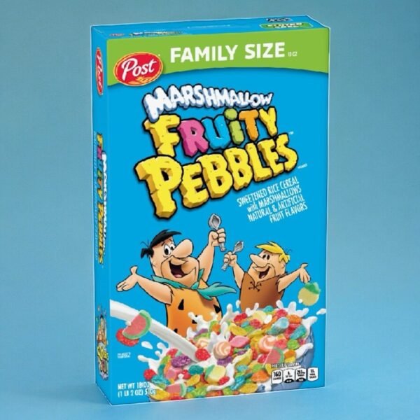 Cereal Fruity Pebbles con Malvaviscos