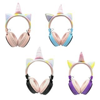 Pack de 4 Audífonos de Diadema de Unicornio