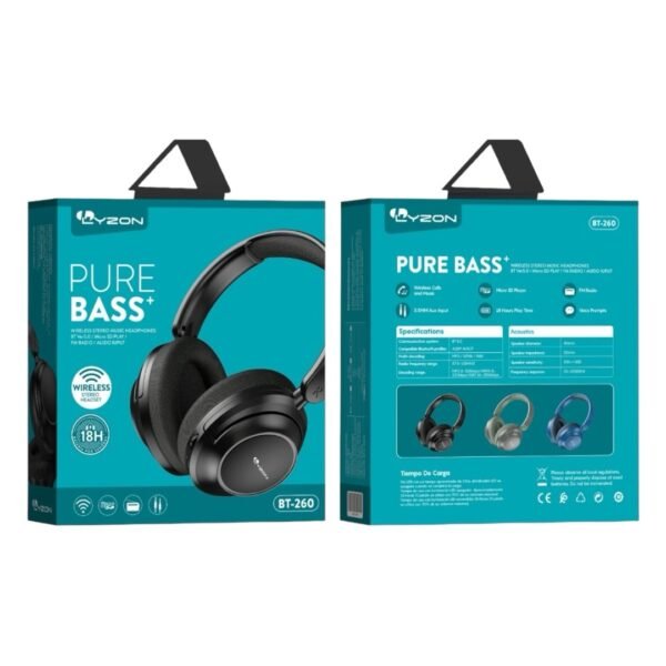 Audífonos de Diadema Bluetooth BT-260
