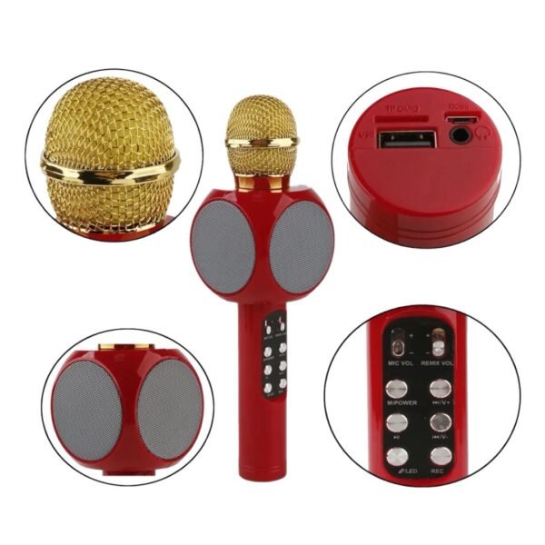 Micrófono Inalámbrico Bluetooth LED WS1816 - Image 3