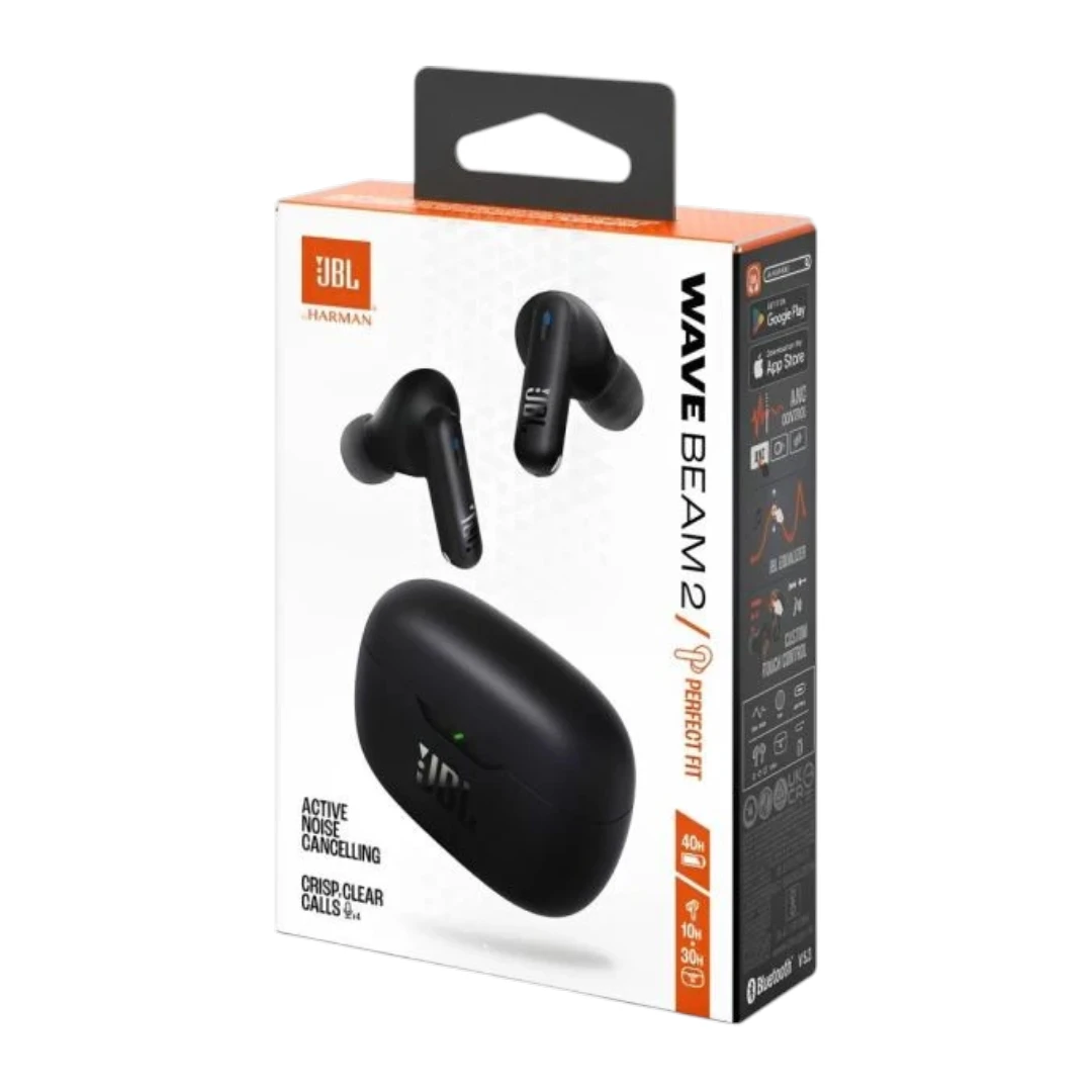 Auricular JBL Wave Beam 2 ANC Bluetooth – Negro
